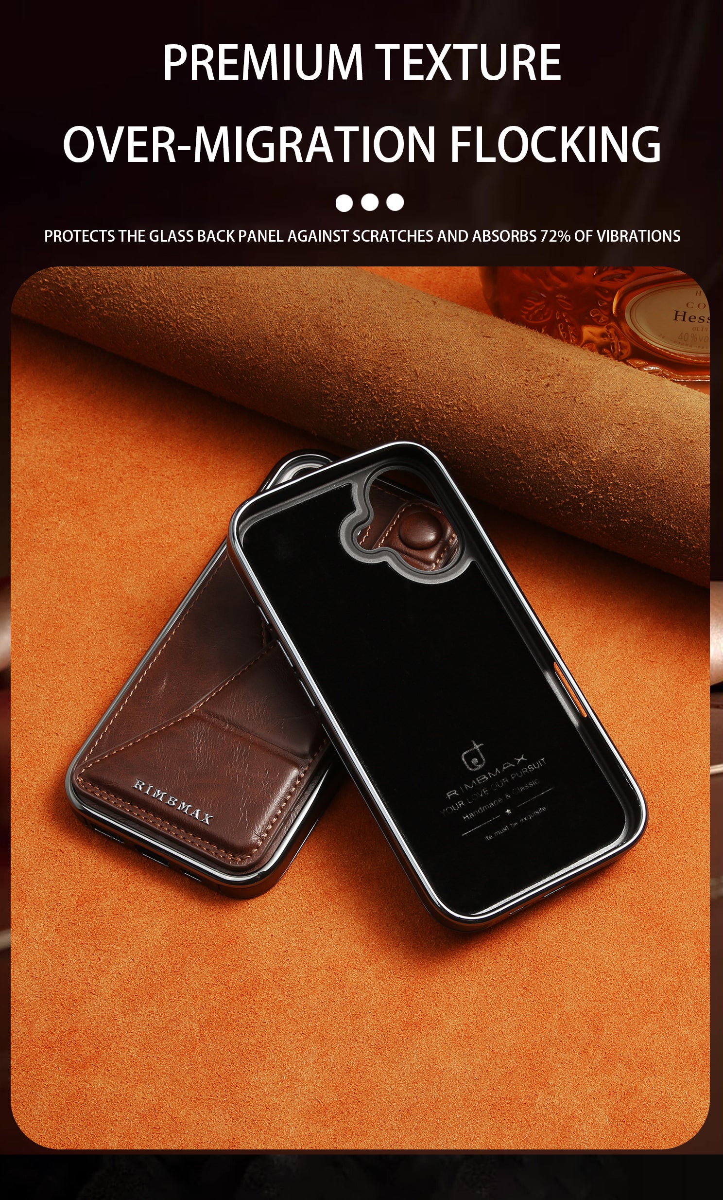 Luxury Electroplated Leather iPhone Case – Stand Card Holder, Premium Anti-Fall Protection, Stylish Design, and Durable Cover for Ultimate Convenience