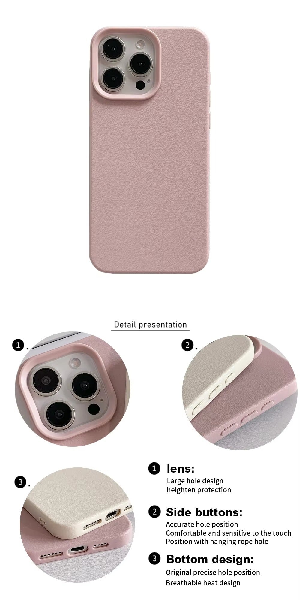 Premium Genuine Leather iPhone Case – 360° Full Protection, Luxury Armor Shell, Stylish & Durable Back Cover Case for iPhone