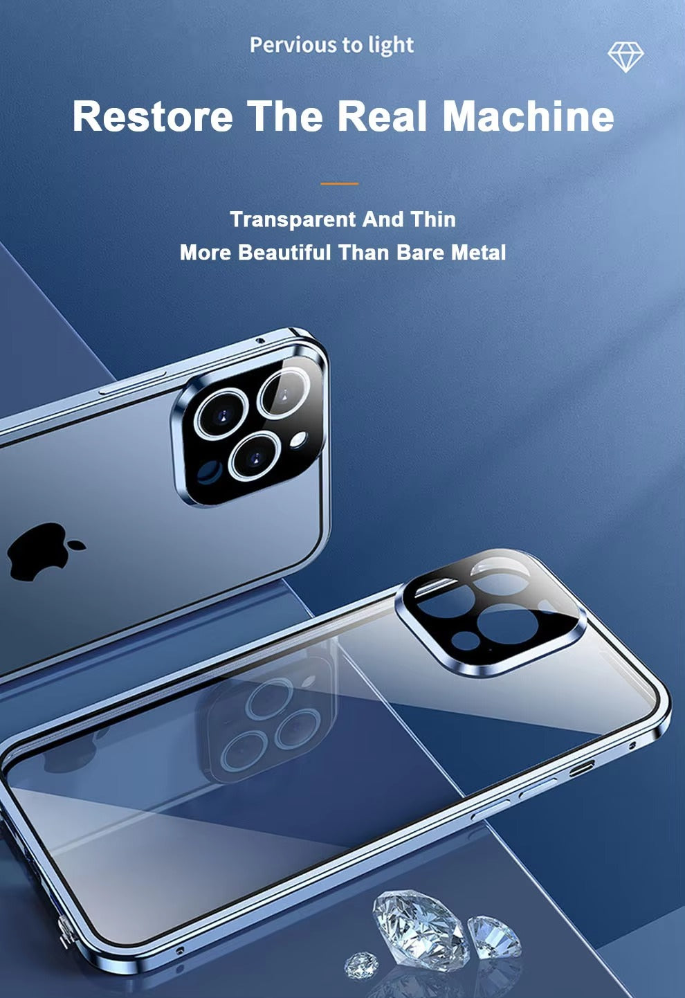 Luxury 360° Full Protection Magnetic iPhone Case – Metal Frame, Double-Sided Glass, Shockproof Bumper Cover | Case for iPhone