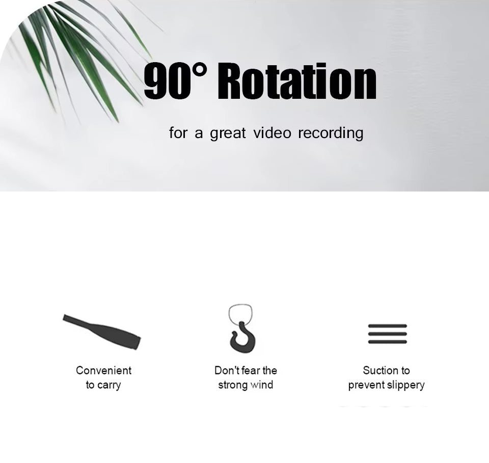 Premium, 55" Aluminum Phone Tripod Stand – 140cm Height, Quick Release Plates, Adjustable Pan Head Mount for Travel