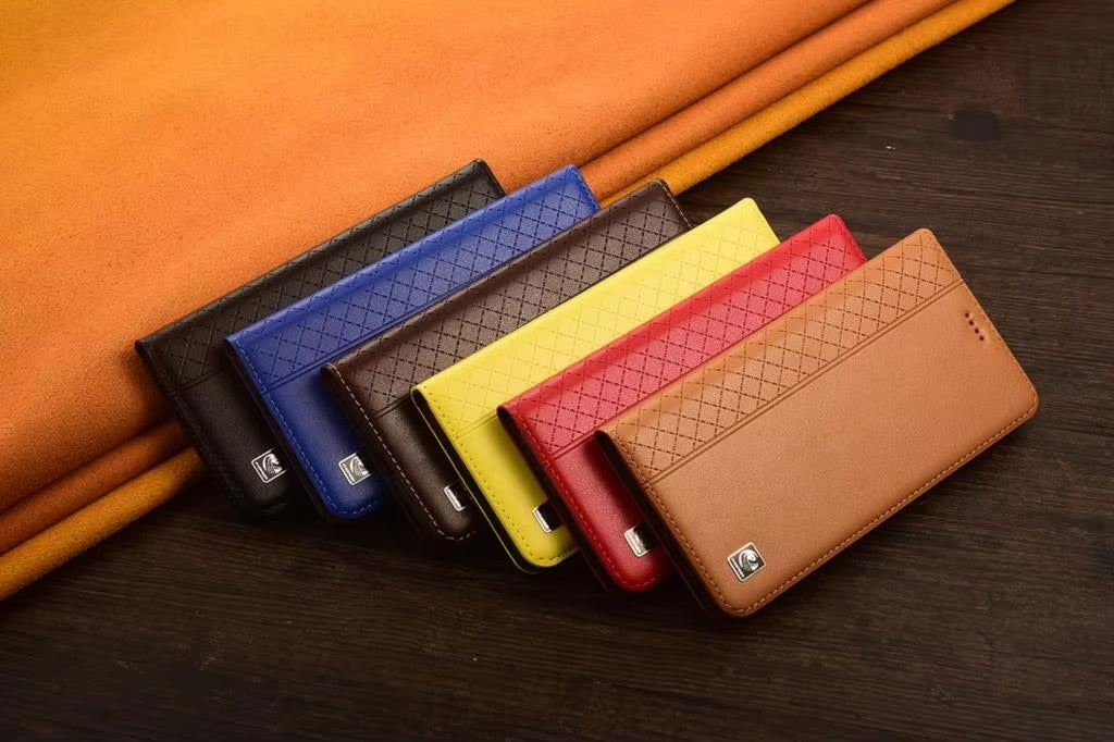 Luxury Nappa Real Leather iPhone Case – Business Wallet Flip Cover, Stylish & Durable Protection | Case for iPhone