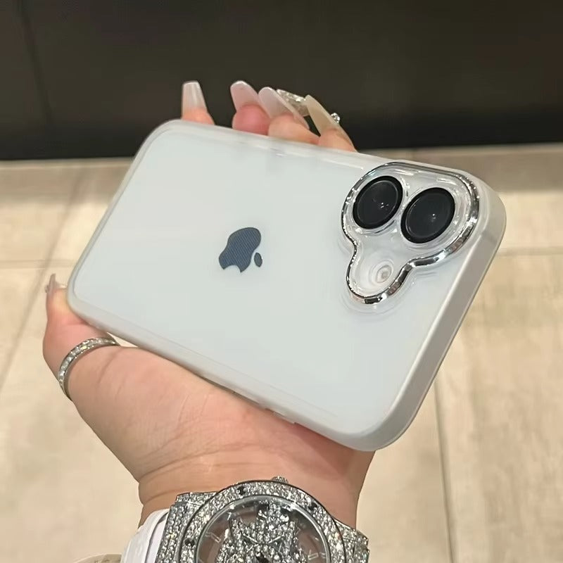 Luxury Apple iPhone Case MagSafe Compatible, Camera Lens & Screen Protection,  Cover with Matte Clear Hard PC Shell