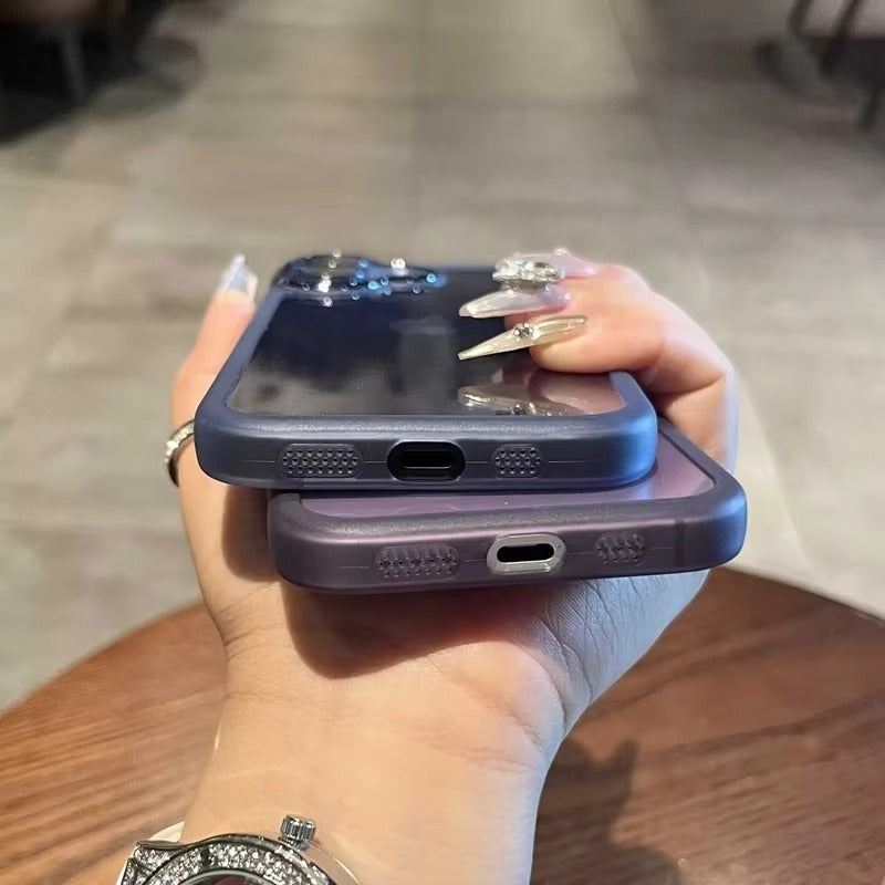 Luxury Apple iPhone Case MagSafe Compatible, Camera Lens & Screen Protection,  Cover with Matte Clear Hard PC Shell