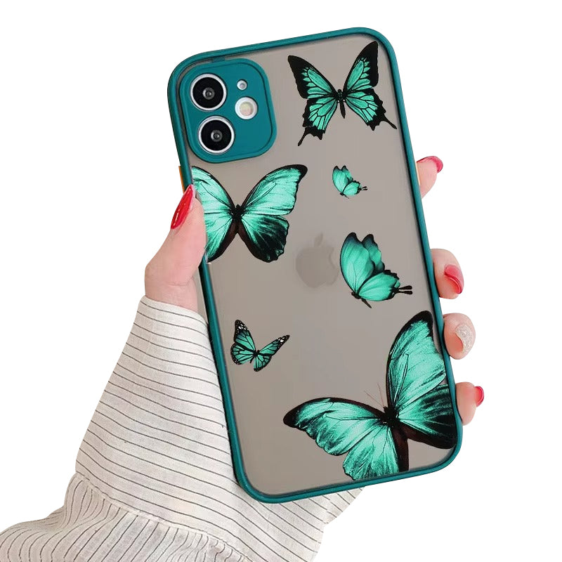 Luxury Apple iPhone Case, MagSafe Compatible, Camera Lens and Screen Protection, Ultra Thin, Shockproof, Magnetic, Full All Around Protection, Clear Butterfly Soft Cover