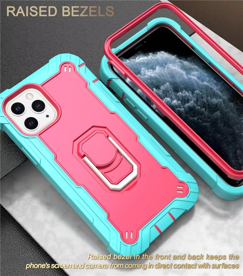 Robust Apple iPhone Case, MagSafe Compatible, Camera Lens and Screen Protection, Ultra Thin, Shockproof, Magnetic, Full All Around Protection, 360 Armor Kickstand Cover