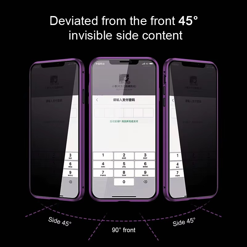 Premium Apple iPhone Case, MagSafe Compatible, Camera Lens and Screen Protection, Ultra Thin, Shockproof, Magnetic, Full All Around Protection, Double-Sided Privacy Cover