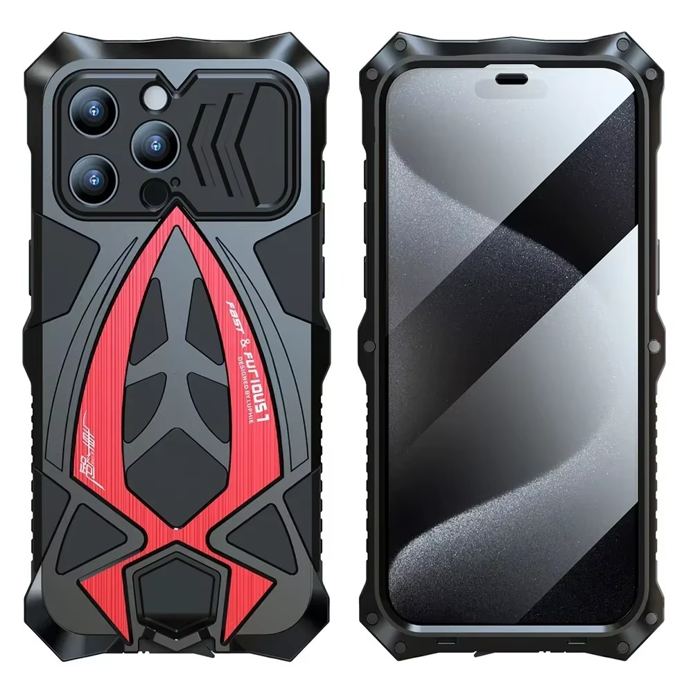 Luxury Apple iPhone Case, MagSafe Compatible, Camera Lens and Screen Protection, Ultra Thin, Shockproof, Magnetic, Full All Around Protection, Metal Armor Shell Cover