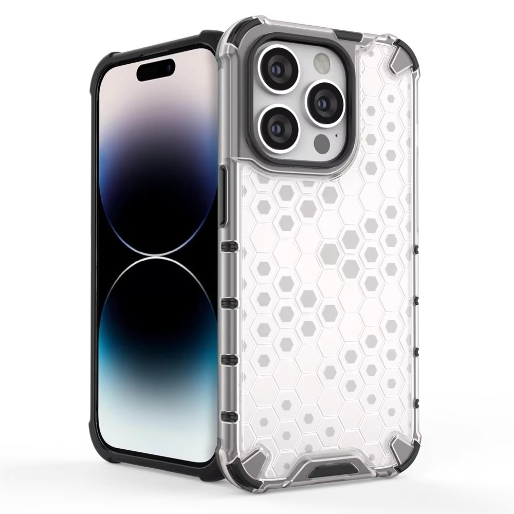 Robust Apple iPhone Case, MagSafe Compatible, Camera Lens and Screen Protection, Ultra Thin, Shockproof, Magnetic, Full All Around Protection, Honeycomb Armor Clear Cover