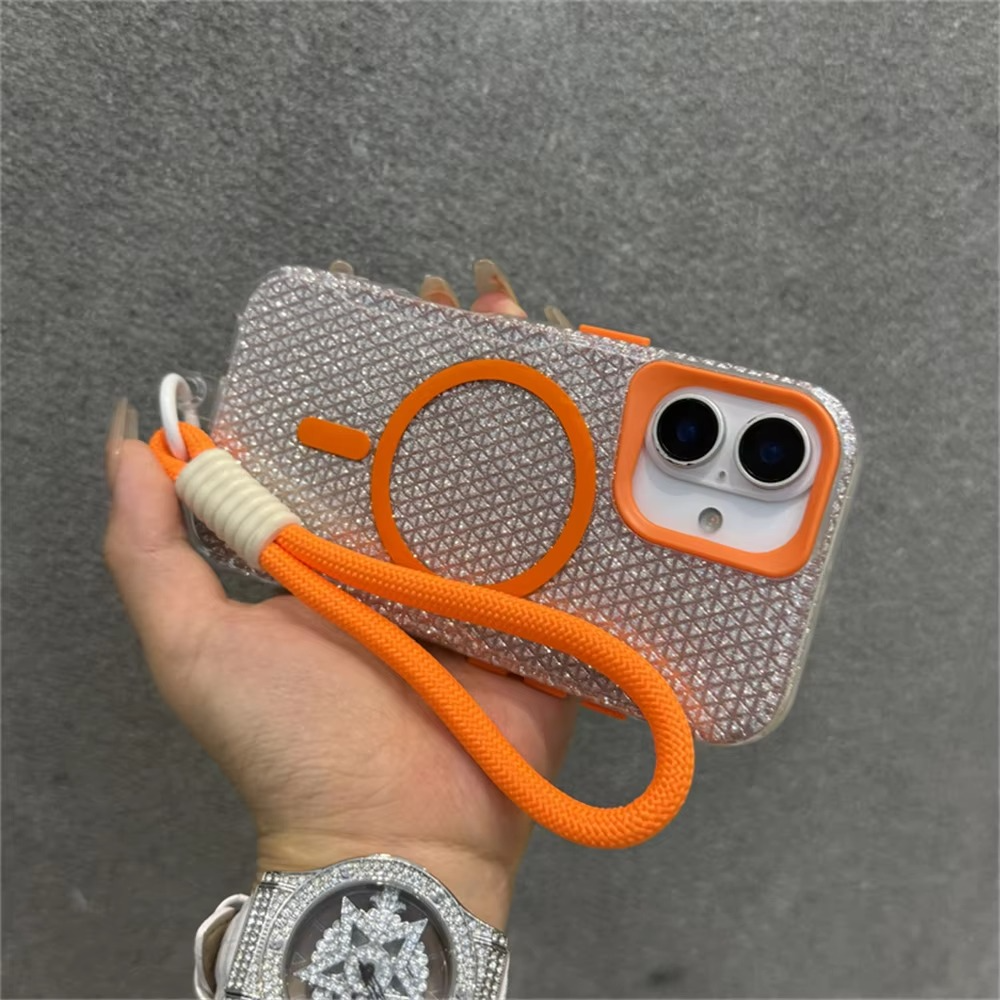 High Quality Apple iPhone Case, MagSafe Compatible, Camera Lens and Screen Protection, Ultra Thin, Shockproof, Magnetic, Full All Around Protection, Colorful Glitter Cover