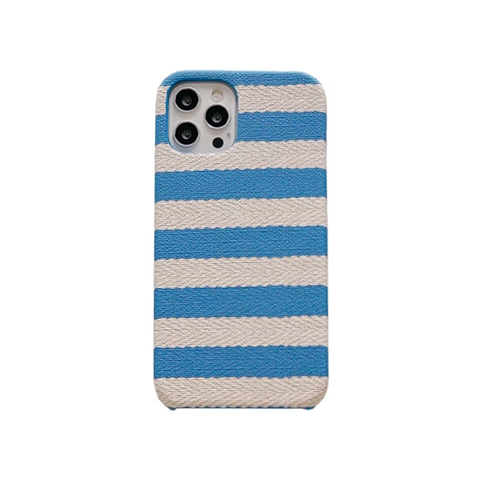 Premium Apple iPhone Case, MagSafe Compatible, Camera Lens and Screen Protection, Ultra Thin, Shockproof, Magnetic, Full All Around Protection, Canvas Stripe Fabric Cover