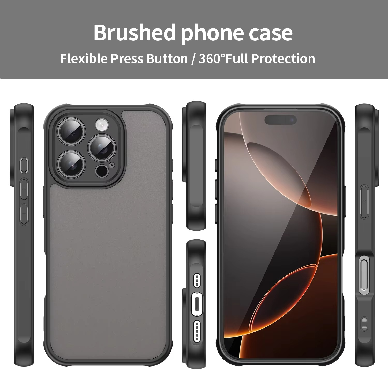 Premium Apple iPhone Case, MagSafe Compatible, Camera Lens and Screen Protection, Ultra Thin, Shockproof, Magnetic, Full All Around Protection, Silicone Matte Back Cover
