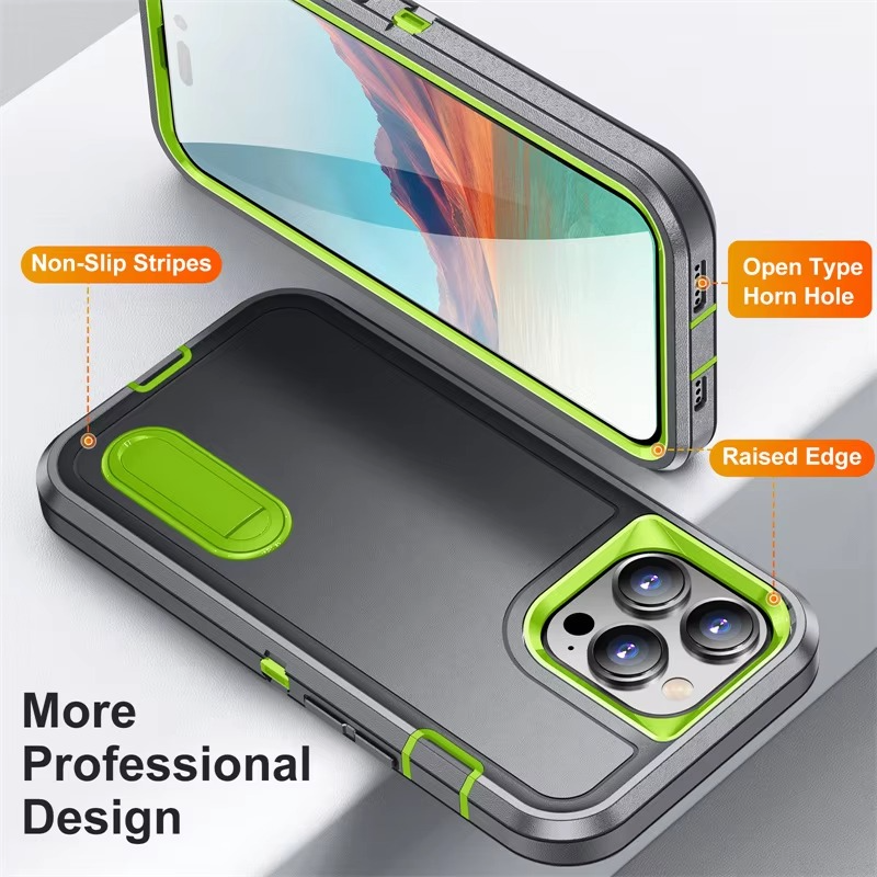 Luxury Apple iPhone Case, MagSafe Compatible, Camera Lens and Screen Protection, Ultra Thin, Shockproof, Magnetic, Full All Around Protection, Dustproof Armor Stand Cover