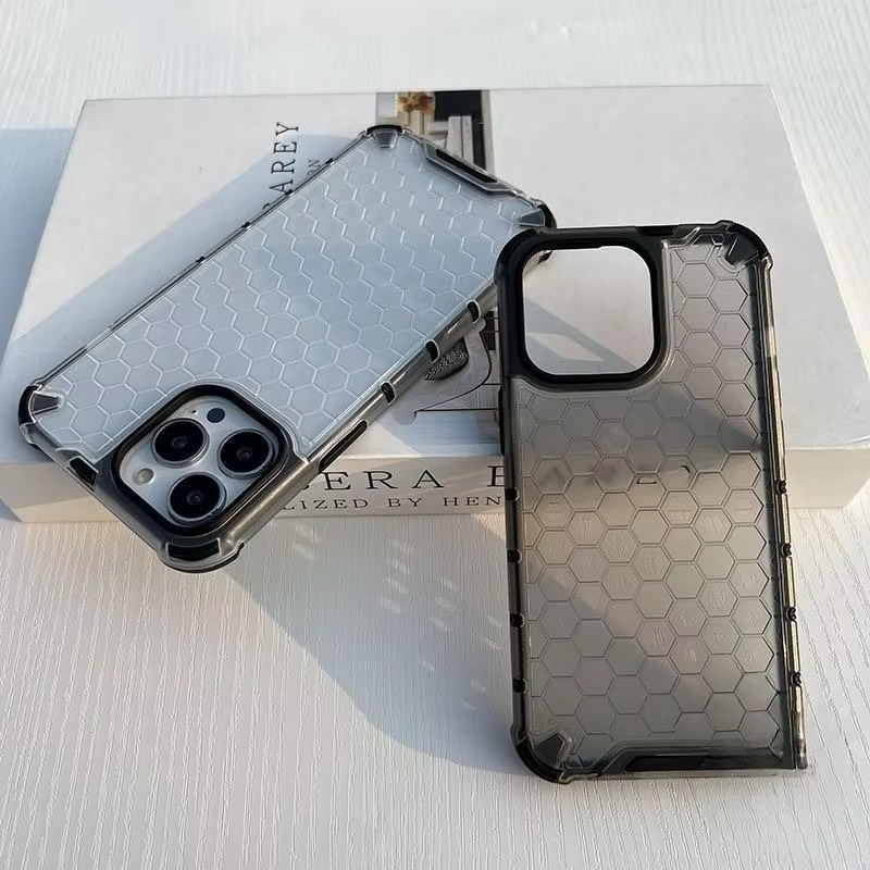 Robust Apple iPhone Case, MagSafe Compatible, Camera Lens and Screen Protection, Ultra Thin, Shockproof, Magnetic, Full All Around Protection, Honeycomb Armor Clear Cover