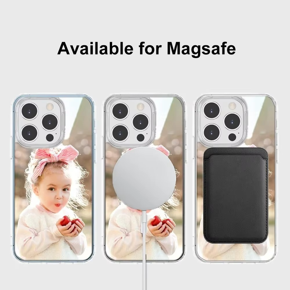 Premium Apple iPhone Case, MagSafe Compatible, Camera Lens and Screen Protection, Ultra Thin, Shockproof, Magnetic, Full All Around Protection, Custom Acrylic Photo Cover