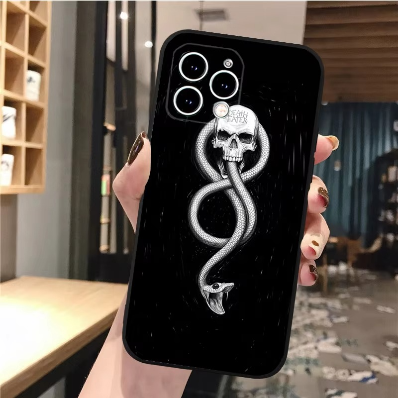 Luxury Apple iPhone Case, MagSafe Compatible, Camera Lens and Screen Protection, Ultra Thin, Shockproof, Magnetic, Full All Around Protection, Snake Pattern Soft Cover