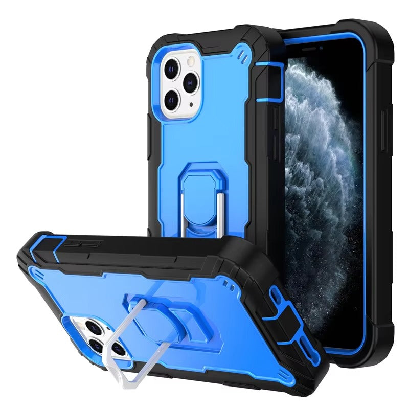 Robust Apple iPhone Case, MagSafe Compatible, Camera Lens and Screen Protection, Ultra Thin, Shockproof, Magnetic, Full All Around Protection, 360 Armor Kickstand Cover