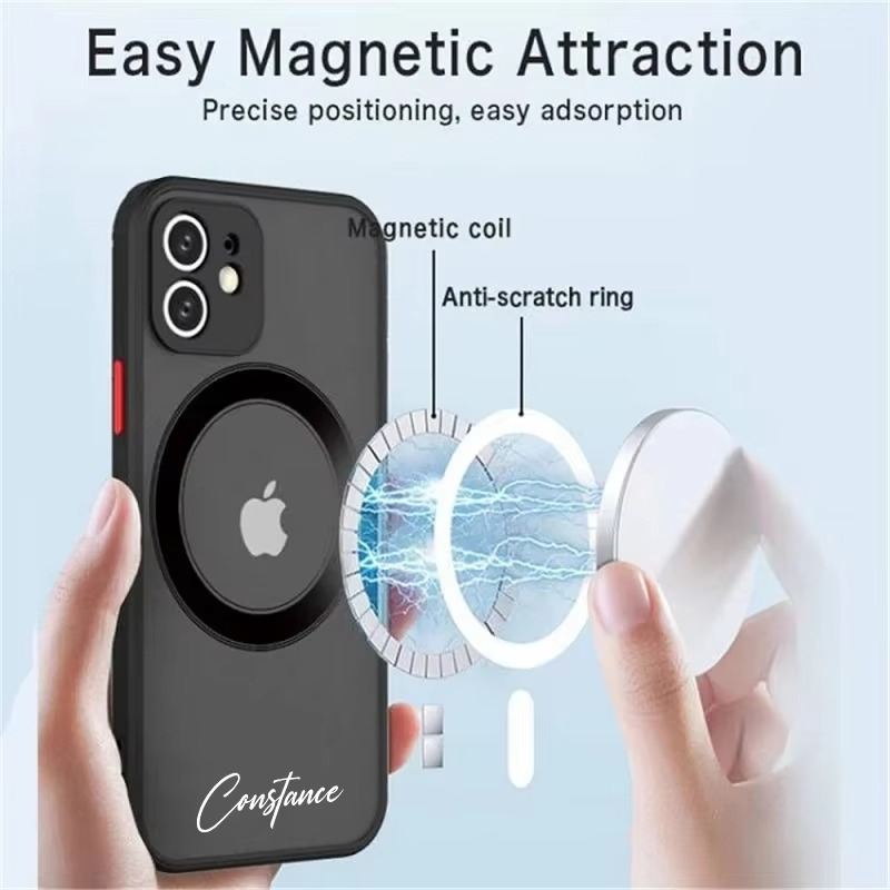 Robust Apple iPhone Case, MagSafe Compatible, Camera Lens and Screen Protection, Ultra Thin, Shockproof, Magnetic, Full All Around Protection, Custom Armor Hard Cover