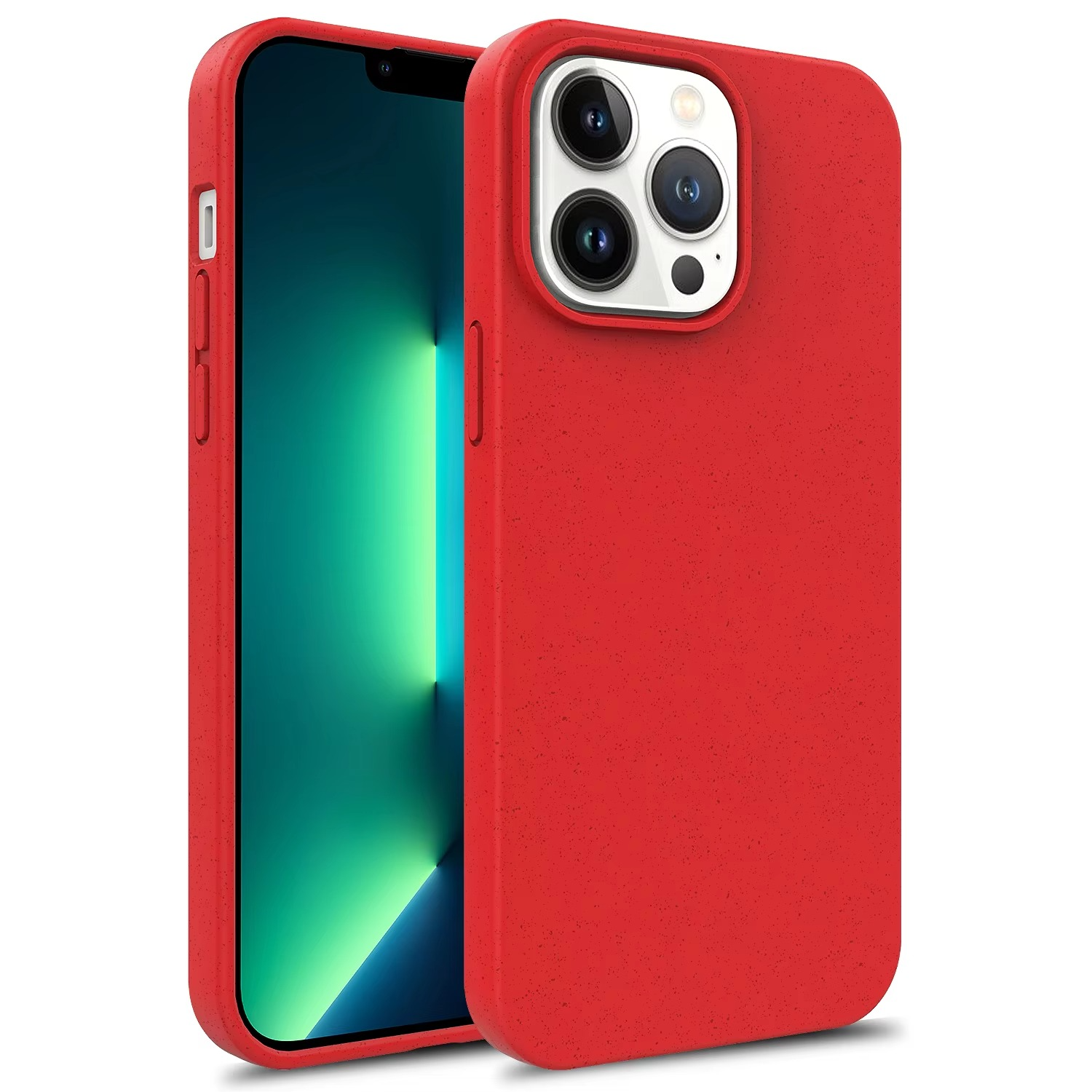 Premium Apple iPhone Case, MagSafe Compatible, Camera Lens and Screen Protection, Ultra Thin, Shockproof, Magnetic, Full All Around Protection, Eco Wheat Silicone Cover