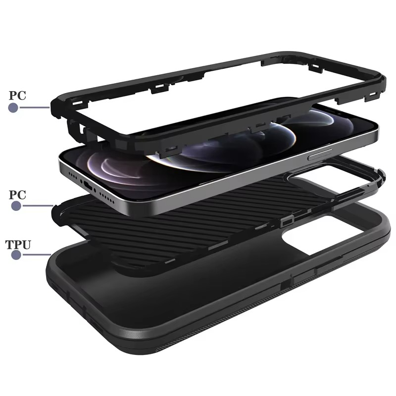 Robust Apple iPhone Case, MagSafe Compatible, Camera Lens and Screen Protection, Ultra Thin, Shockproof, Magnetic, Full All Around Protection, 3-in-1 Dustproof Armor Cover