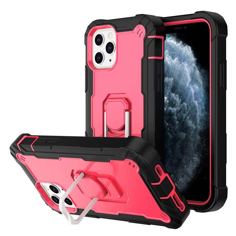Robust Apple iPhone Case, MagSafe Compatible, Camera Lens and Screen Protection, Ultra Thin, Shockproof, Magnetic, Full All Around Protection, 360 Armor Kickstand Cover