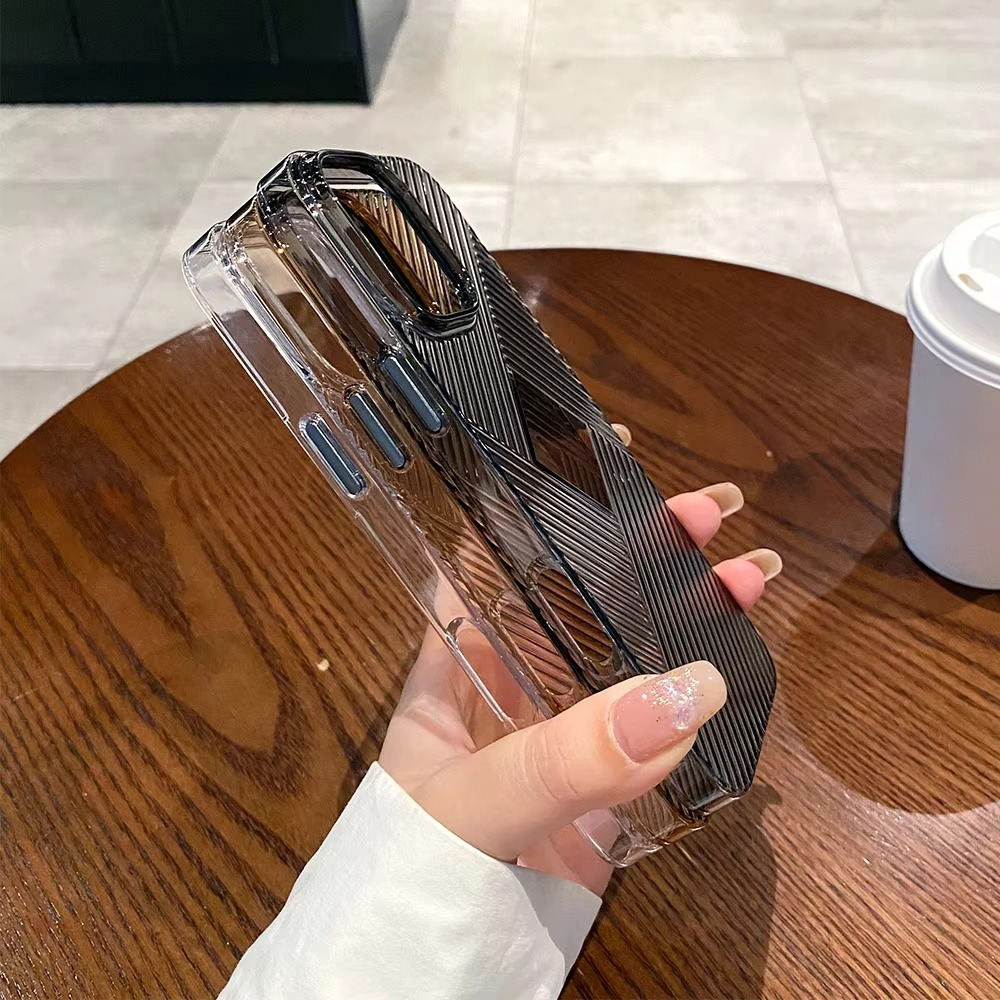 Luxury Apple iPhone Case, MagSafe Compatible, Camera Lens and Screen Protection, Ultra Thin, Shockproof, Magnetic, Full All Around Protection, Geometric Clear Bumper Cover