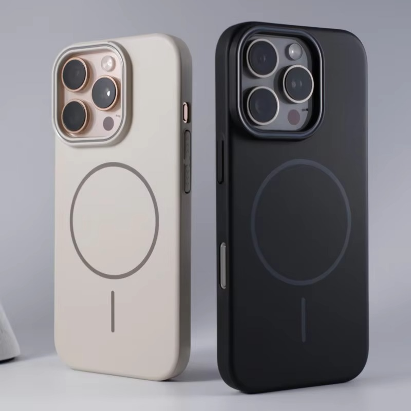 Luxury Apple iPhone Case, MagSafe Compatible, Camera Lens and Screen Protection, Ultra Thin, Shockproof, Magnetic, Full All Around Protection, Smooth Ring Silicone Cover