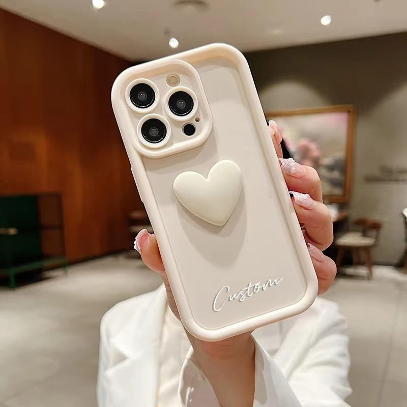 Premium Apple iPhone Case, MagSafe Compatible, Camera Lens and Screen Protection, Ultra Thin, Shockproof, Magnetic, Full All Around Protection, DIY Name Heart Soft Cover