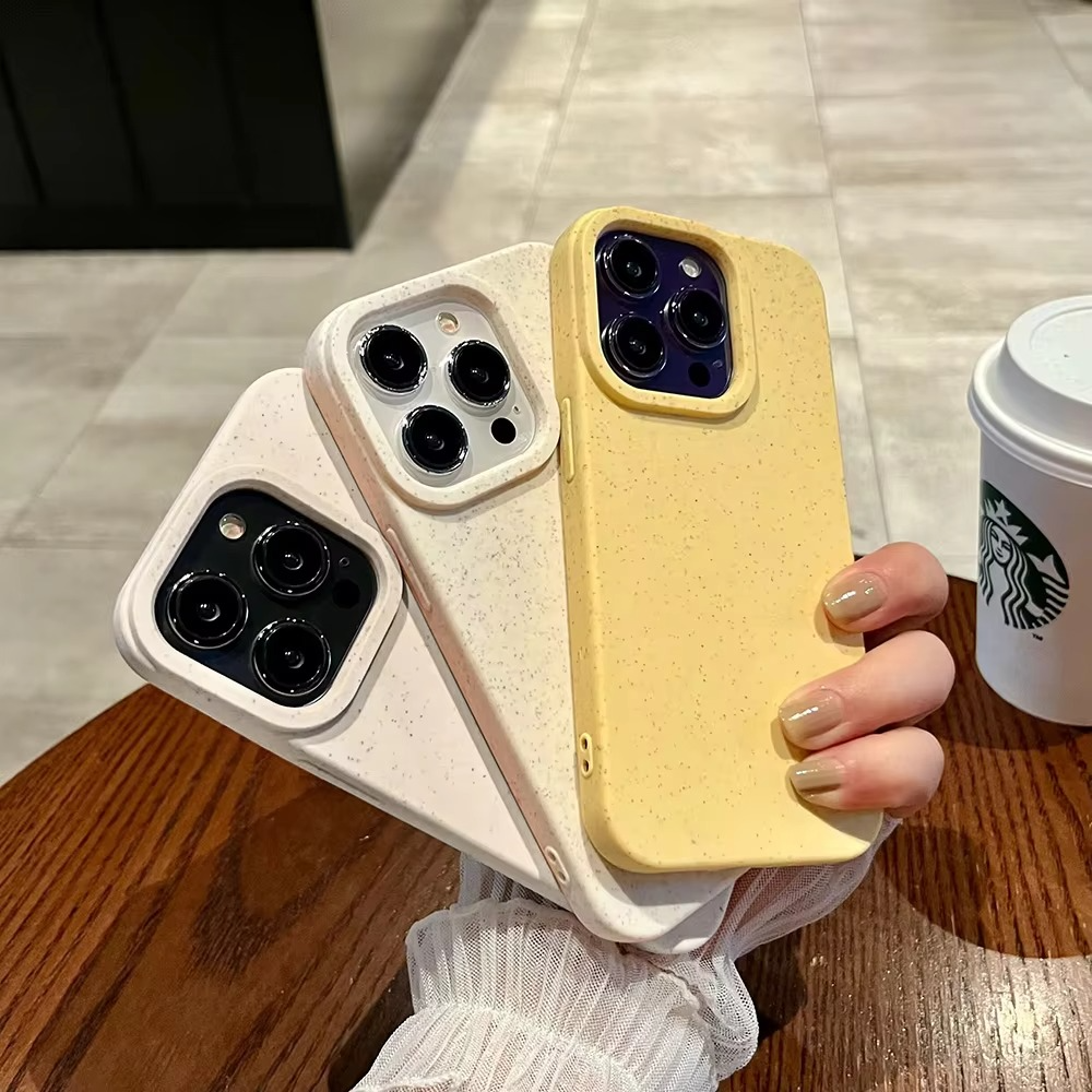 Premium Apple iPhone Case, MagSafe Compatible, Camera Lens and Screen Protection, Ultra Thin, Shockproof, Magnetic, Full All Around Protection, Eco-Friendly Wheat Straw Cover