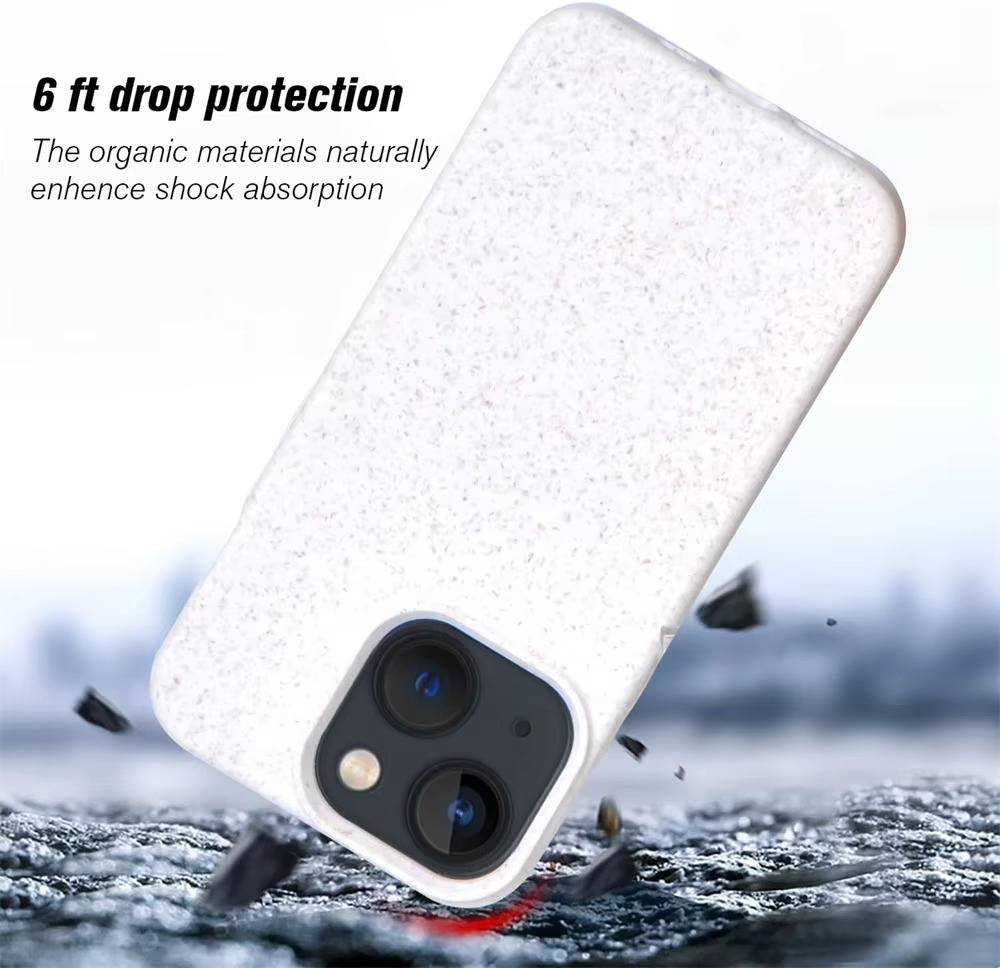 Premium Apple iPhone Case, MagSafe Compatible, Camera Lens and Screen Protection, Ultra Thin, Shockproof, Magnetic, Full All Around Protection, Biodegradable Wheat Straw Cover