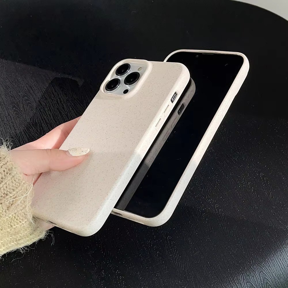 Premium Apple iPhone Case, MagSafe Compatible, Camera Lens and Screen Protection, Ultra Thin, Shockproof, Magnetic, Full All Around Protection, Biodegradable Wheat Straw Cover