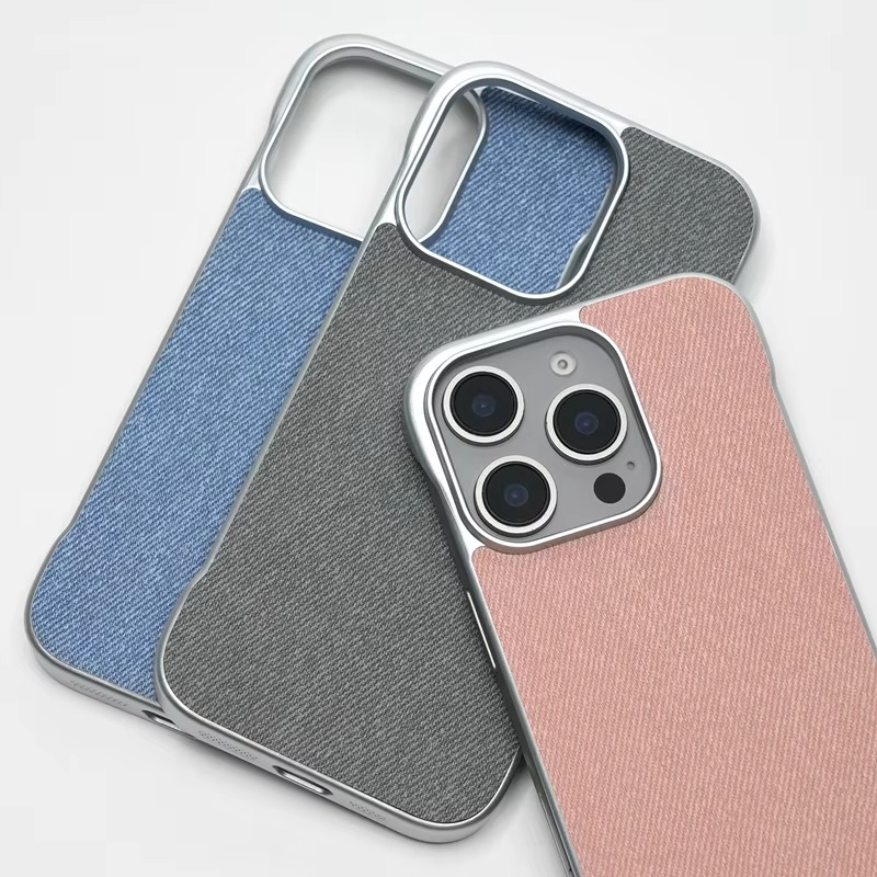 Premium Apple iPhone Case, MagSafe Compatible, Camera Lens and Screen Protection, Ultra Thin, Shockproof, Magnetic, Full All Around Protection, Canvas Fabric Hard Cover