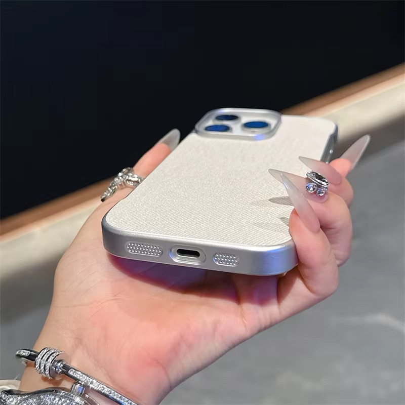 Premium Apple iPhone Case, MagSafe Compatible, Camera Lens and Screen Protection, Ultra Thin, Shockproof, Magnetic, Full All Around Protection, Canvas Fabric Hard Cover