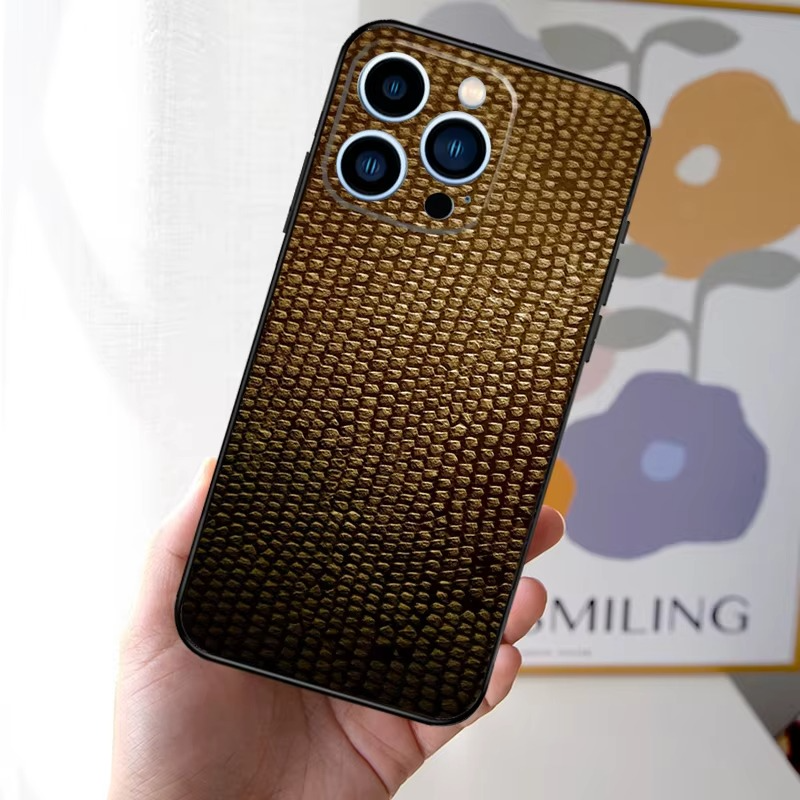 Luxury Apple iPhone Case, MagSafe Compatible, Camera Lens and Screen Protection, Ultra Thin, Shockproof, Magnetic, Full All Around Protection, Snake Skin Soft Cover