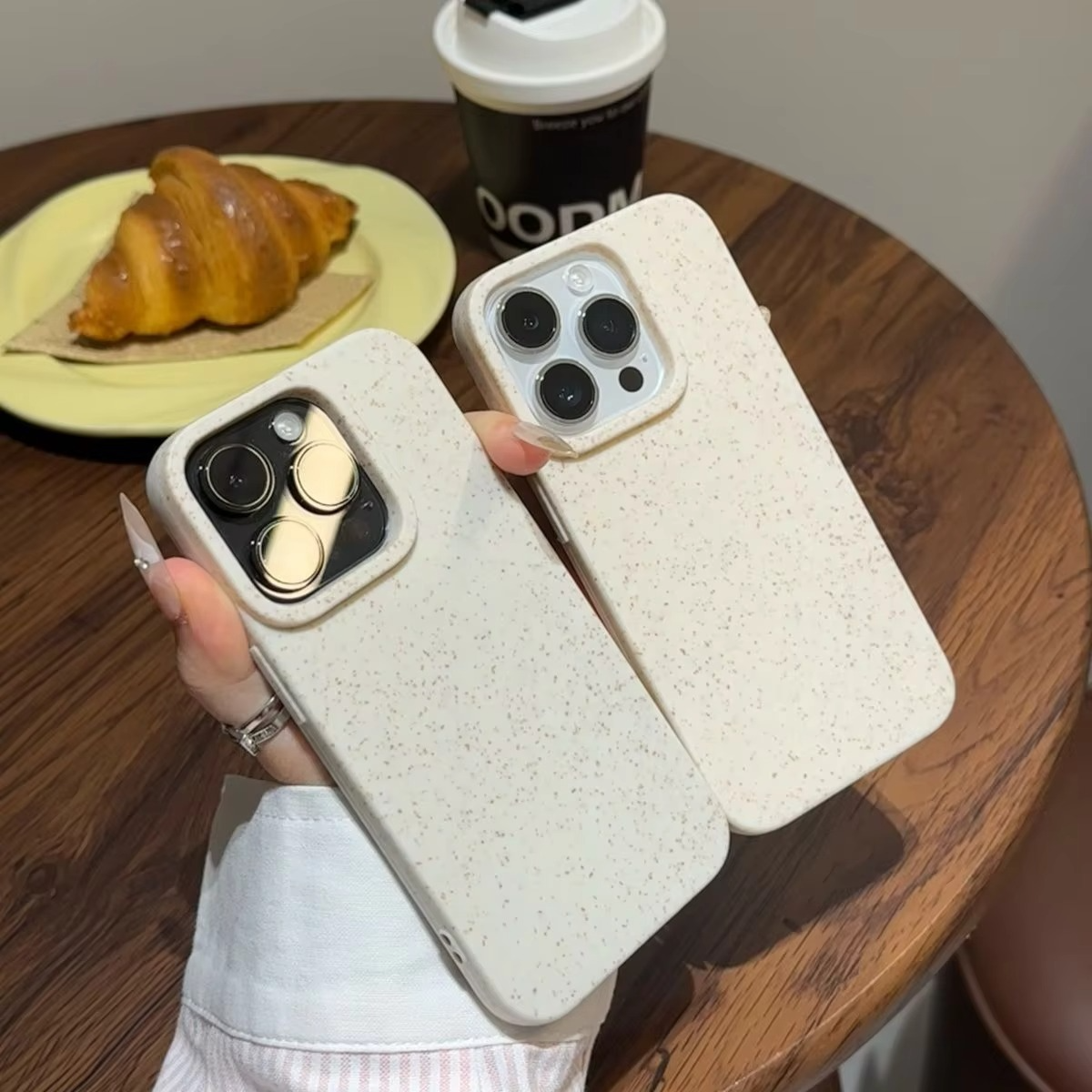 Premium Apple iPhone Case, MagSafe Compatible, Camera Lens and Screen Protection, Ultra Thin, Shockproof, Magnetic, Full All Around Protection, Biodegradable Wheat Straw Cover