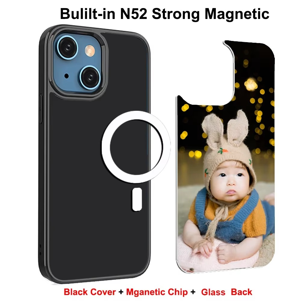 Premium Apple iPhone Case, MagSafe Compatible, Camera Lens and Screen Protection, Ultra Thin, Shockproof, Magnetic, Full All Around Protection, Custom Photo Magnetic Cover