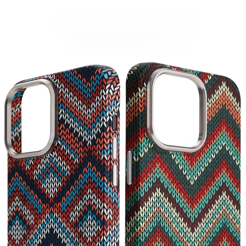 Premium Apple iPhone Case, MagSafe Compatible, Camera Lens and Screen Protection, Ultra Thin, Shockproof, Magnetic, Full All Around Protection, Nordic Sweater Hard Cover