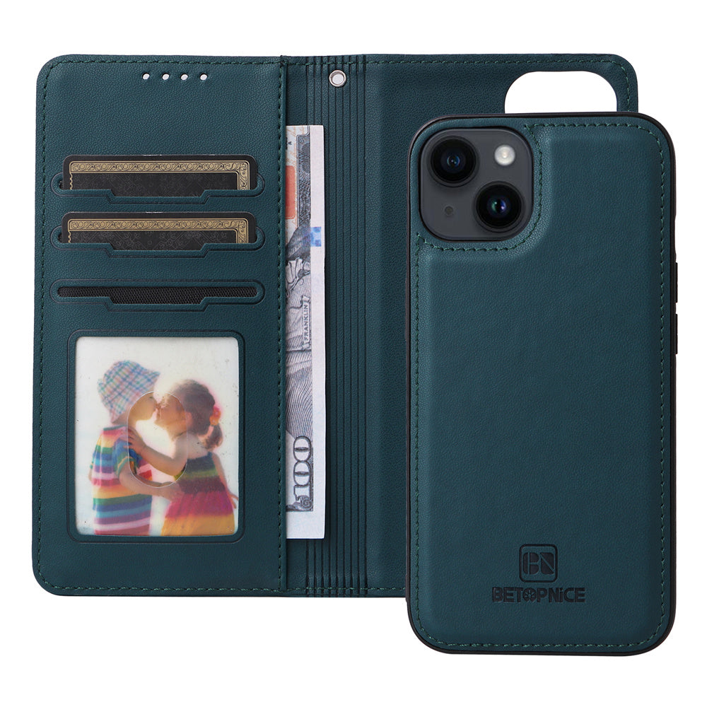 Luxury 2-in-1 Detachable Wallet iPhone Case – Magnetic Leather Folio, Card Holder, Kickstand, Secure Clasp, Stylish & Durable Protection