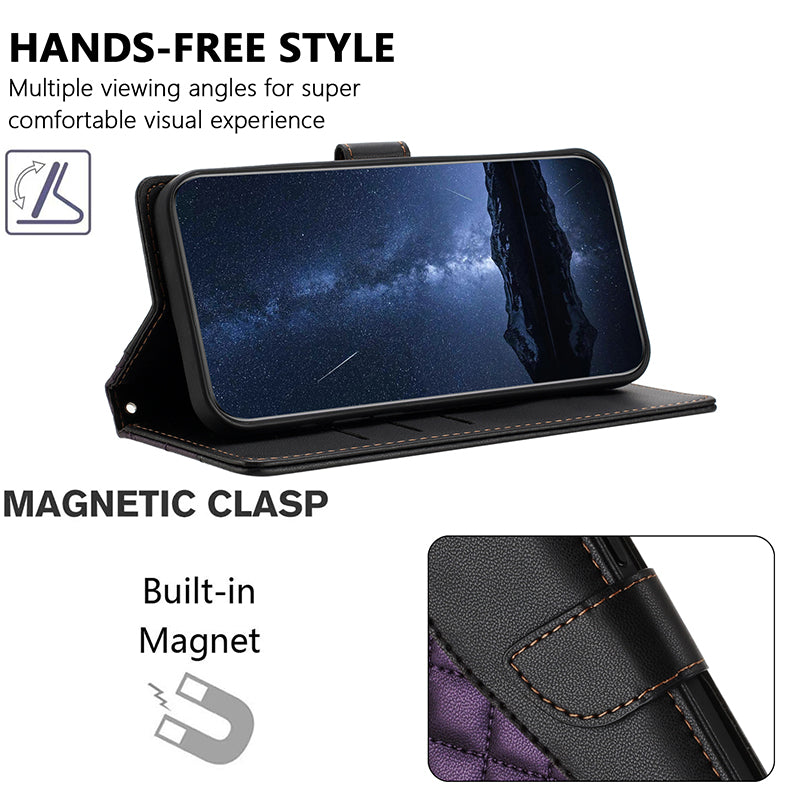 Luxury Quakeproof Flip Leather Wallet iPhone Case Premium  Protection, Card Slot, Magnetic Closure, Stylish Design for iPhone