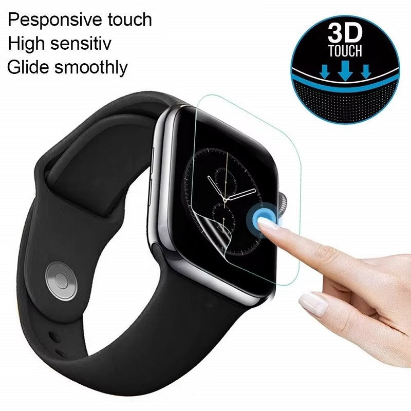 Premium HD Screen Protector for Apple Watch – Full Coverage Scratch-Resistant Film Guard, Easy Install Glass Shield for 40mm to 45mm Apple Smartwatch
