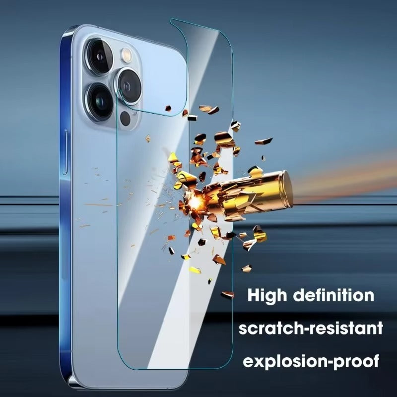 High Quality Rear Tempered Glass Screen Protector – 1/3PCS Back Film Cover for Mobile Phones, Compatible with iPhone Plus