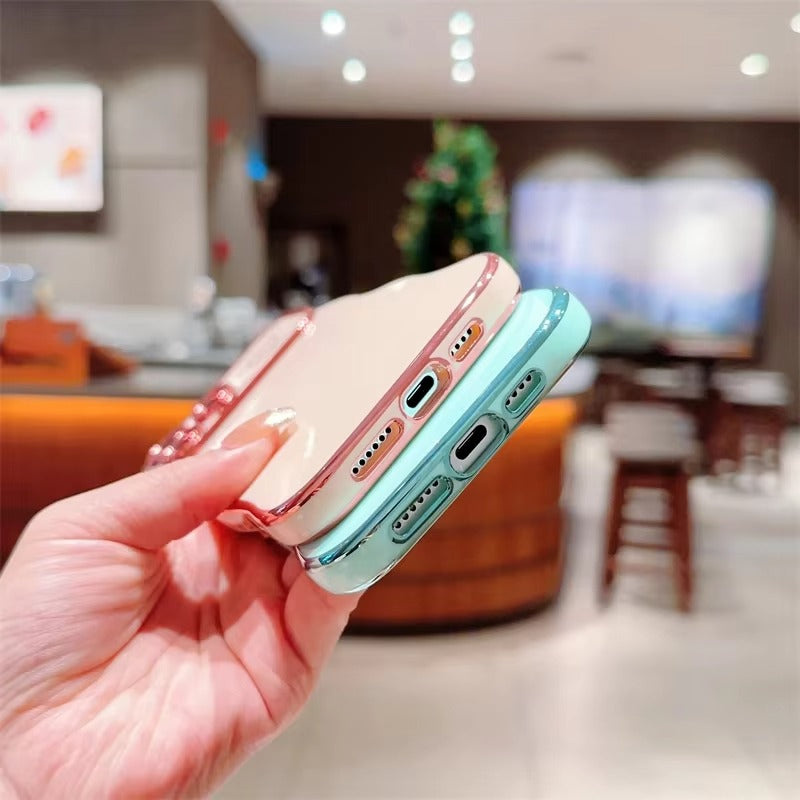 Luxury Apple iPhone Case MagSafe Compatible, Camera Lens & Screen Protection All Around Protection Cover with  Heart Design