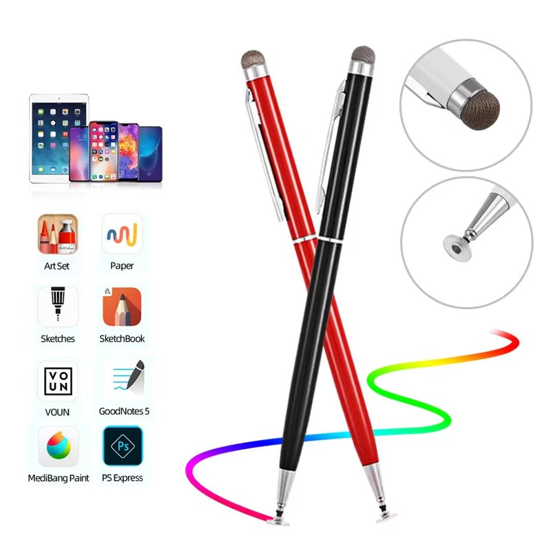 Premium 2-in-1 Stylus Pen for iPhone & iPad – Capacitive Pencil for Drawing and Navigation on Touchscreen Apple Devices