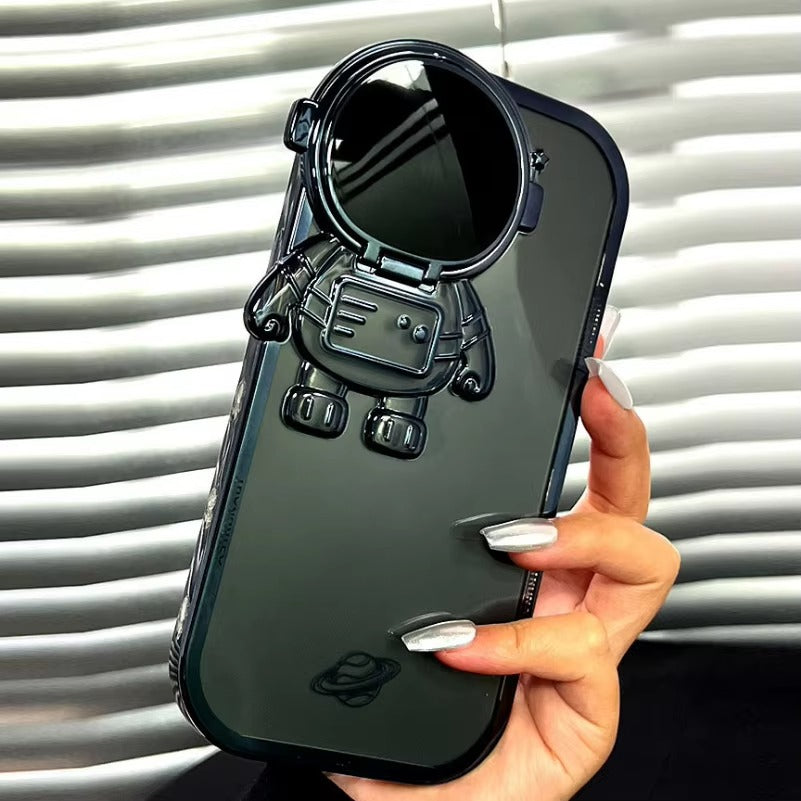 Premium Apple iPhone Case, MagSafe Compatible, Camera Lens and Screen Protection, Ultra Thin, Shockproof, Magnetic, Full All Around Protection, Astronaut Stand Clear Cover