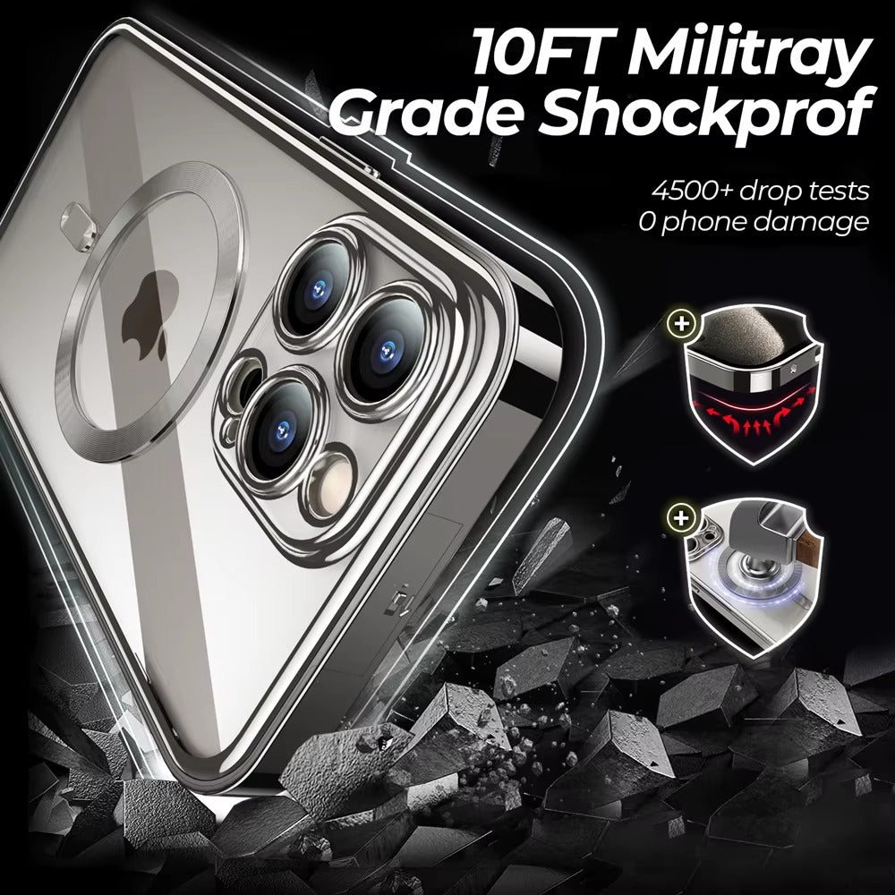 Robust Apple iPhone Case MagSafe Compatible, Camera Lens & Screen Protection,  Cover with 10FT Military Glass Shield