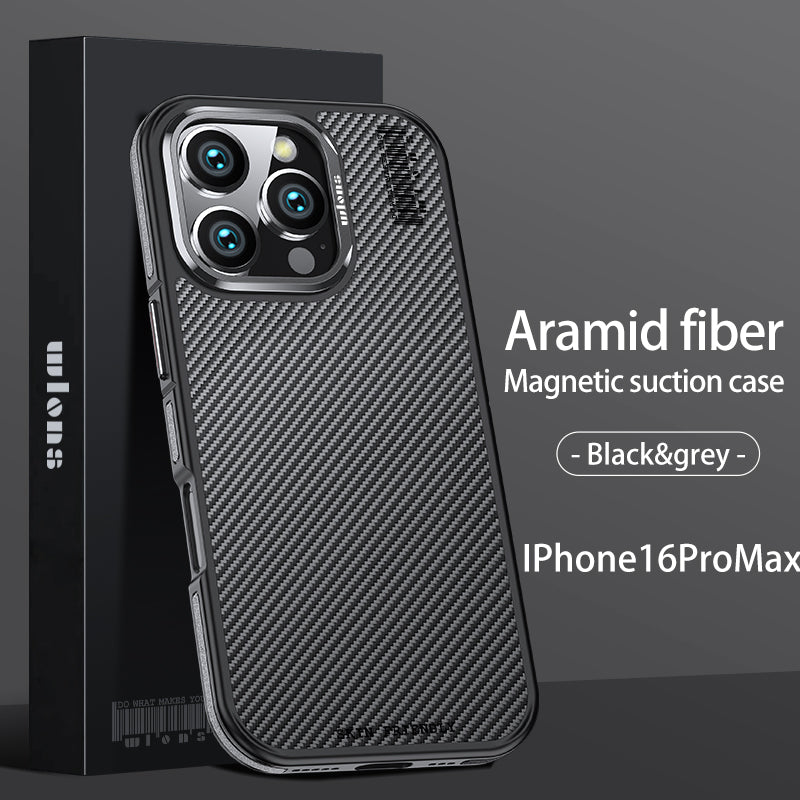 Premium 100% Aramid Fiber Kevlar iPhone Case – 600D Lightweight  Compatible Ultra-Thin Protective Cover for iPhone Models