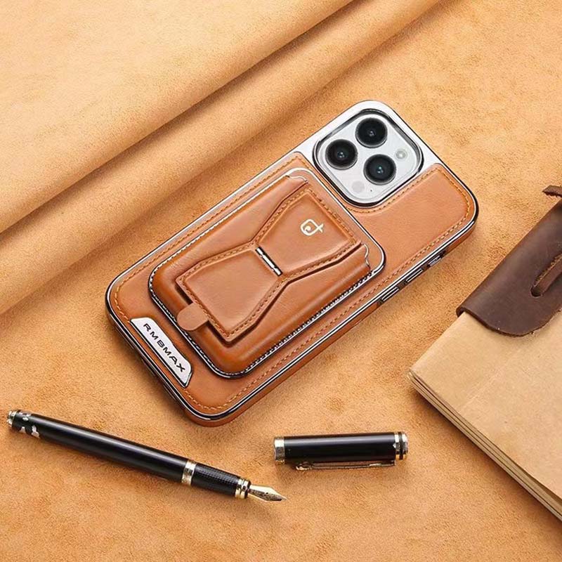 Luxury Leather Wallet Stand iPhone Case – Card Holder, Premium Protection, Durable Flip Cover, and Stylish Design for iPhone Models