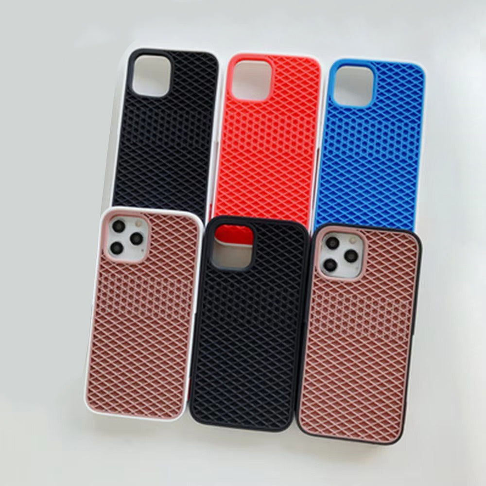 High Quality Apple iPhone Case, MagSafe Compatible, Camera Lens & Screen Protection, Ultra Thin, Shockproof, Magnetic Full All Around Cover – Waffle Shoe Sole Style Silicone Case with Grippy Back Design