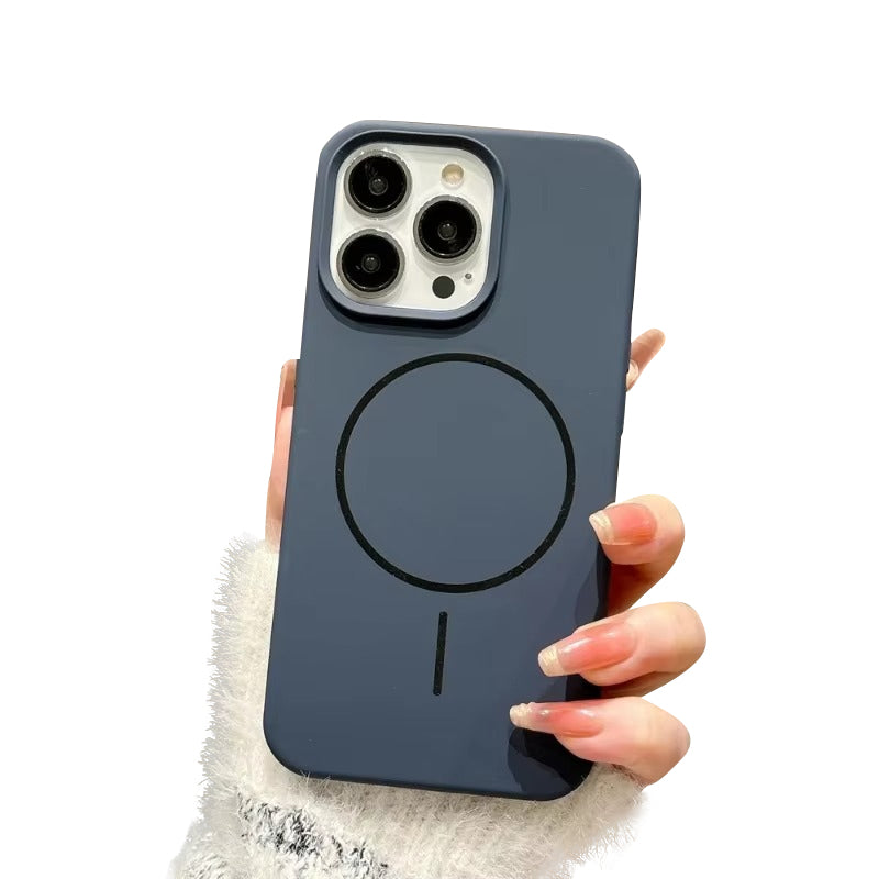 Luxury Apple iPhone Case, MagSafe Compatible, Camera Lens and Screen Protection, Ultra Thin, Shockproof, Magnetic, Full All Around Protection, Smooth Ring Silicone Cover