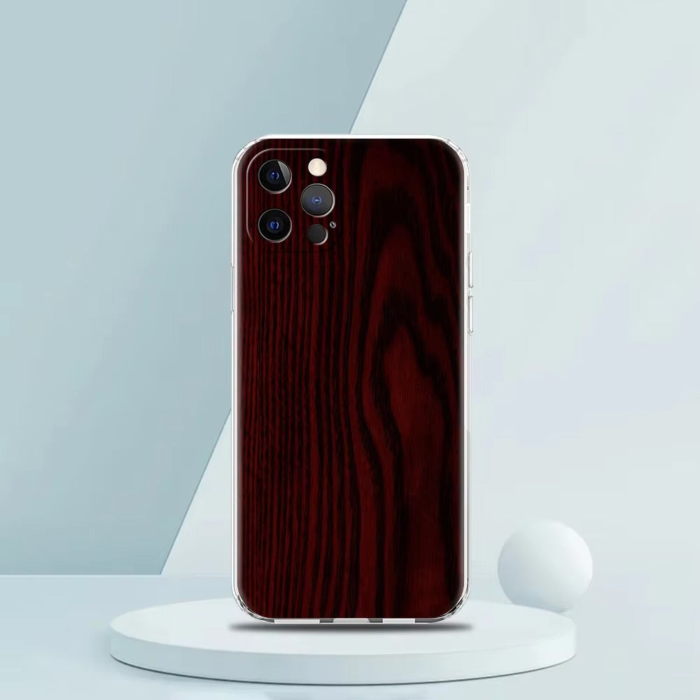 Premium Apple iPhone Case, MagSafe Compatible, Camera Lens and Screen Protection, Ultra Thin, Shockproof, Magnetic, Full All Around Protection, Carved Wood Soft Cover