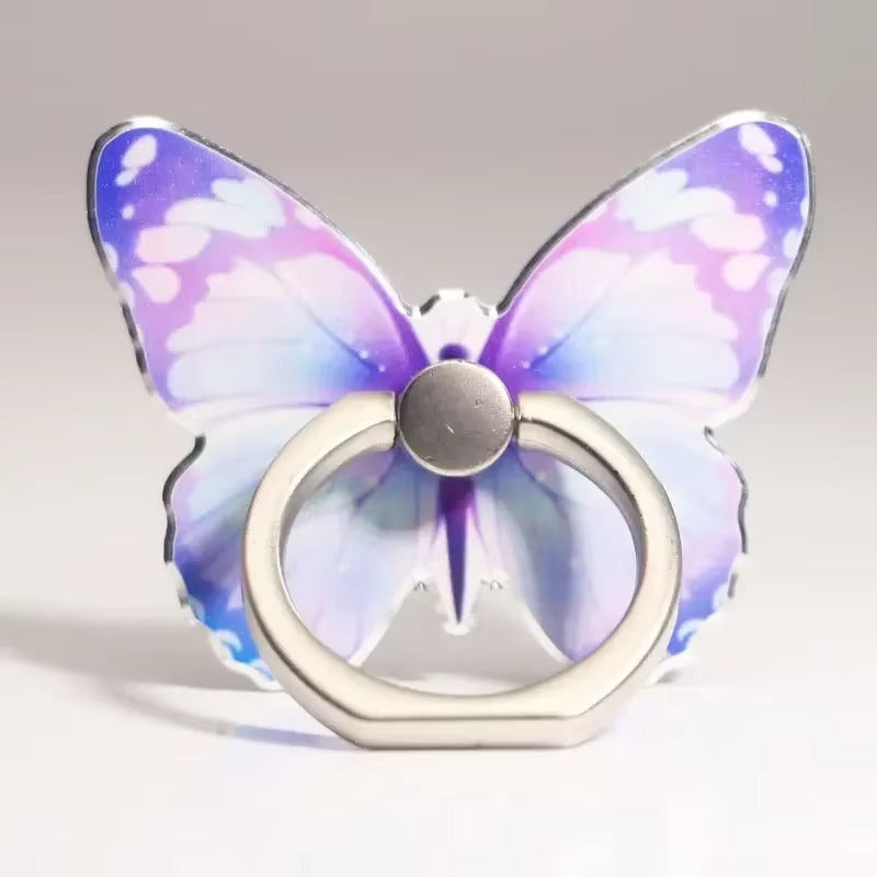 Premium, Cute Cartoon Butterfly Phone Ring Holder , Decorative Mobile Phone Buckle for Smartphones and Accessories